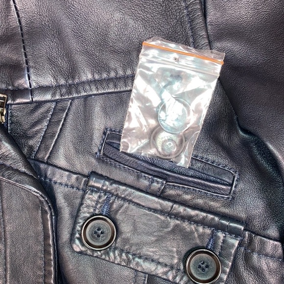 Pelle studio belted zip black leather jacket size med. - Picture 14 of 14